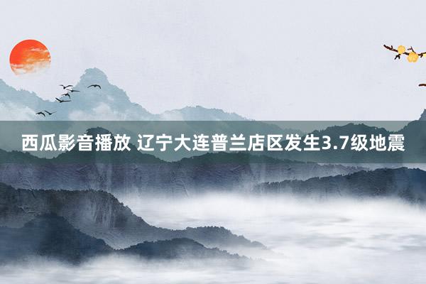 西瓜影音播放 辽宁大连普兰店区发生3.7级地震