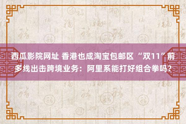 西瓜影院网址 香港也成淘宝包邮区 “双11”前多线出击跨境业务：阿里系能打好组合拳吗？