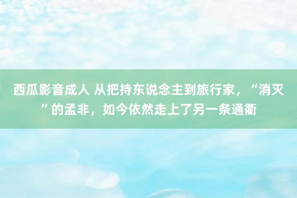 西瓜影音成人 从把持东说念主到旅行家，“消灭”的孟非，如今依然走上了另一条通衢