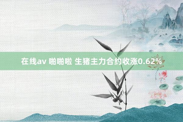 在线av 啪啪啦 生猪主力合约收涨0.62%