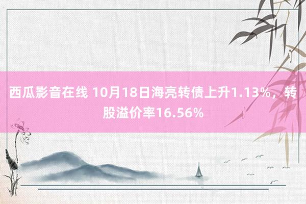 西瓜影音在线 10月18日海亮转债上升1.13%，转股溢价率16.56%