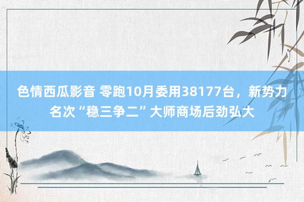 色情西瓜影音 零跑10月委用38177台，新势力名次“稳三争二”大师商场后劲弘大