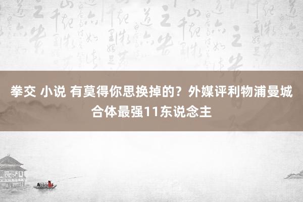 拳交 小说 有莫得你思换掉的？外媒评利物浦曼城合体最强11东说念主