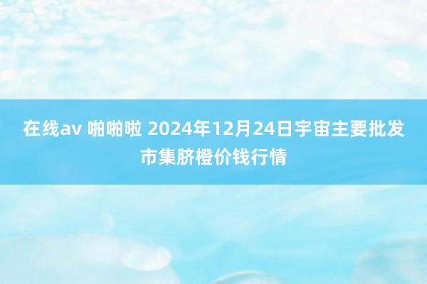 在线av 啪啪啦 2024年12月24日宇宙主要批发市集脐橙价钱行情