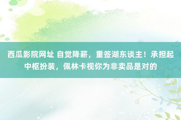 西瓜影院网址 自觉降薪，重签湖东谈主！承担起中枢扮装，佩林卡视你为非卖品是对的