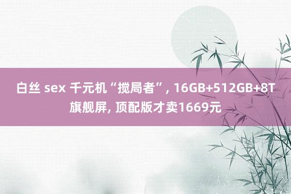 白丝 sex 千元机“搅局者”， 16GB+512GB+8T旗舰屏， 顶配版才卖1669元