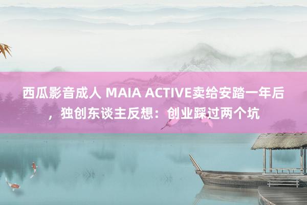 西瓜影音成人 MAIA ACTIVE卖给安踏一年后，独创东谈主反想：创业踩过两个坑